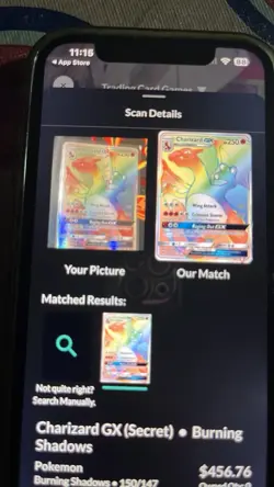 PokÃ©mon TCG Charizard GX Holo Card Burning Shadows 150/147 Secret Rare Nice!! - Image 2