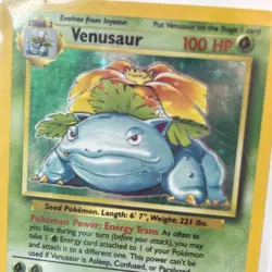 PokÃ©mon TCG Venusaur Base Set Holo Unlimited Rare Card 15/102 1999 - Image 8
