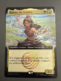 Magic The Gathering X Avatar Katara The Fearless Promo Card SDCC 2025 IN HAND - Image 3