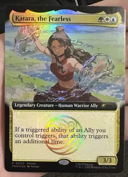 Magic The Gathering X Avatar Katara The Fearless Promo Card SDCC 2025 IN HAND - Image 3
