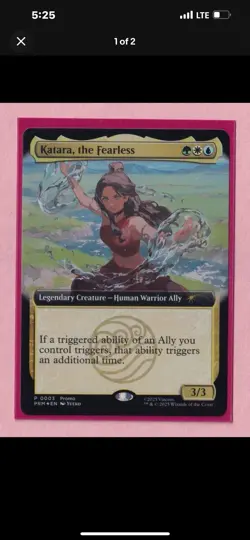 Magic The Gathering X Avatar Katara The Fearless Promo Card SDCC 2025 IN HAND - Image 2