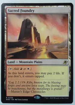 Sacred Foundry *Rare* Magic MtG x1 Edge of Eternities - Image 1