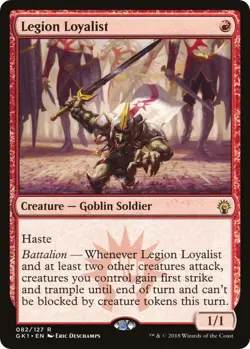 MTG Magic the Gathering Legion Loyalist (82/147) Guild Kit GRN LP Lightly Played - Image 1