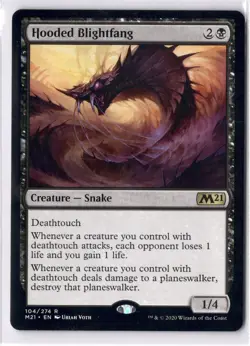 Hooded Blightfang NM/M* Core Set 2021 M21 ENGLISH 104/274 mtg -UnltdCards - Image 1
