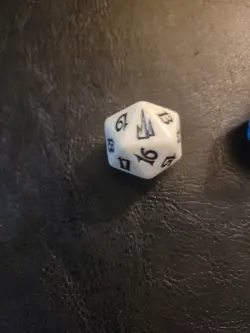 CSP Coldsnap White Spindown Dice Die D20 - MTG Magic: The Gathering ULTRA RARE - Image 1