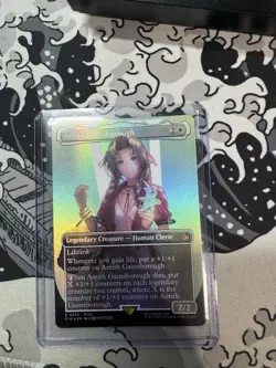 MTG Aerith Gainsborough (Borderless Foil) Final Fantasy 0374 FFVII FF7 NM - Image 1