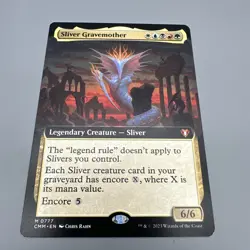 Magic MTG Sliver Gravemother Extended Art Commander Masters NM Condition - Image 1
