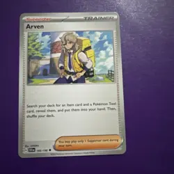 Arven 166/198 Near Mint Normal Non-Holo Pokemon TCG Scarlet & Violet Base Set - Image 1