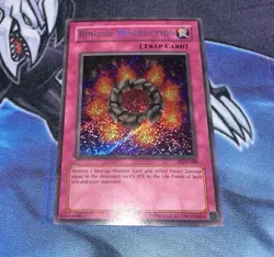 Ring Of Destruction MP/HP Secret Rare Unlimited PGD-000 Yugioh! - Image 1