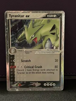 Pokemon TCG Tyranitar EX 17/17 Pop Series 1 Ultra Rare Holo Card NM - Image 1