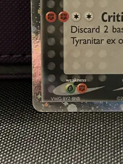 Pokemon TCG Tyranitar EX 17/17 Pop Series 1 Ultra Rare Holo Card NM - Image 6