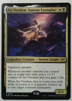Syr Vondam, Sunstar Exemplar Magic MtG x1 Edge of Eternities MISPRINT (color) - Image 1