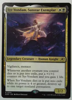 Syr Vondam, Sunstar Exemplar *Rare* Magic MtG x1 Edge of Eternities - Image 1