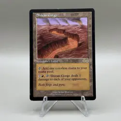 Shivan Gorge - Urza's Saga - Magic The Gathering - MTG - Image 1
