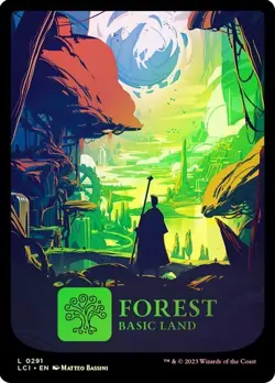 Forest 291 Full Art Foil The Lost Caverns of Ixalan MTG Magic The Gathering - Image 1