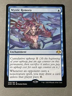 MTG Magic The Gathering: Dominaria Remastered: Mystic Remora #059/261 Rare - NM - Image 1