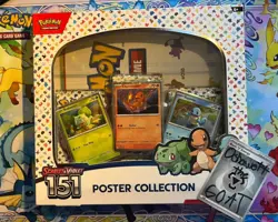151 Poster Collection Box / Sealed / Pokemon TCG Scarlet & Violet / 3 Packs - Image 1