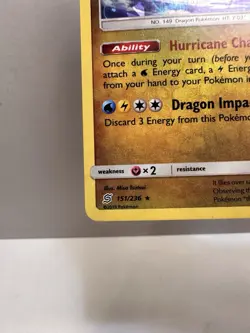 DRAGONITE 151/236 (CRACKED ICE HOLO) DECK EXCLUSIVES RARE 2019 POKEMON TCG - Image 4