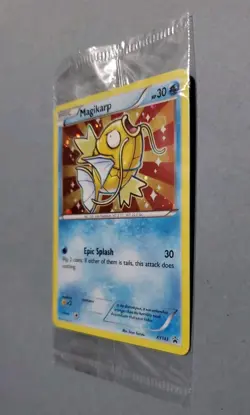 2016 Pokemon XY 143 Shiny Magikarp Black Star Promo SEALED - Image 4