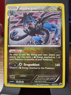 Hydreigon 99/113 Legendary Treasures Reverse Holo Rare Pokemon 2013 MP - Image 1