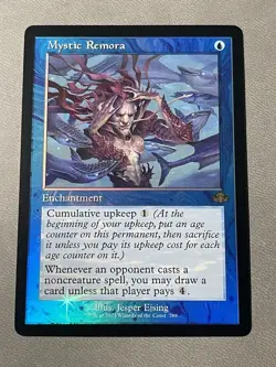 MTG Mystic Remora (Retro Foil) Frame NM Dominaria Remastered - Image 1