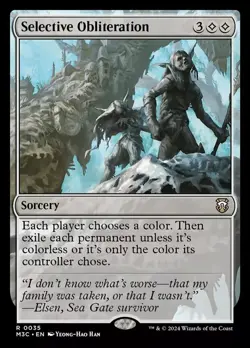 x1 Selective Obliteration R MTG Commander: Modern Horizons 3 M/NM, English - Image 1