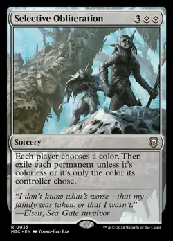 x1 Selective Obliteration R MTG Commander: Modern Horizons 3 M/NM, English - Image 2
