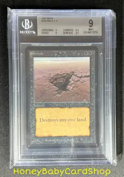 MTG Limited Edition Beta 1993 Sinkhole BGS 9.0 MINT Old School 93/94 - Image 6