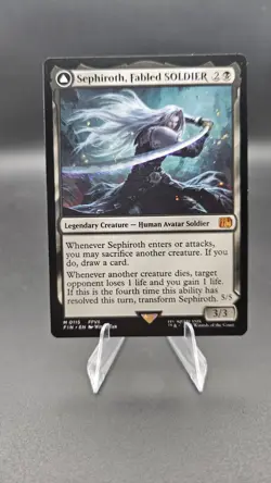 Magic The Gathering Final Fantasy SEPHIROTH, FABLED SOLDIER M 0115 Mint Non Foil - Image 3