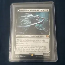 Magic The Gathering Final Fantasy SEPHIROTH, FABLED SOLDIER M 0115 Mint Non Foil - Image 1
