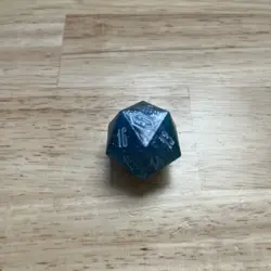 MTG Final Fantasy: Gift Bundle "Crystal" Shinra Blue Oversized D20 Die Dice - Image 1