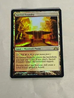 MTG FOIL Sacred Foundry Gatecrash Magic the Gathering - Image 1