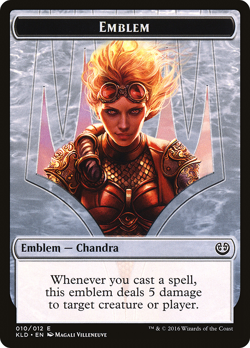 CHANDRA, TORCH OF DEFIANCE EMBLEM mtg EX/NM Kaladesh - Image 2