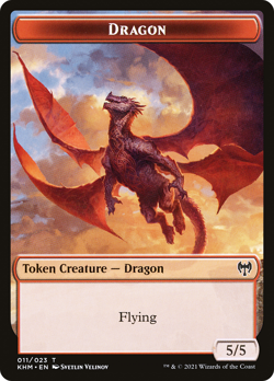 DRAGON TOKEN mtg NM/NM-   Kaldheim - Image 2