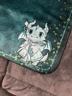 2 Player Chibi Dragon Cloth Playmat For Magic The Gathering Yugioh Pokemon - Image 1