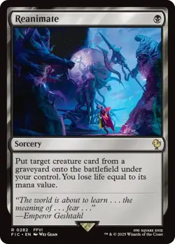 MTG magic 1x Reanimate (M/NM) Commander Final Fantasy - Image 1