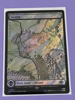 MTG: The Lord of the Rings: Swamp Full Art Surge Foil #0717 Basic Land - NM - Image 1