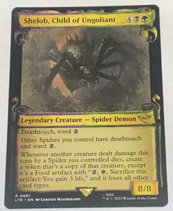Shelob, Child of Ungoliant 0681 Showcase Scrolls LORD OF THE RINGS MTG UNPLAYED - Image 1