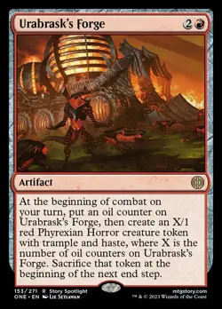 [1x] Urabrask's Forge Near Mint, English Phyrexia: All Will Be One MTG Magic - Image 1