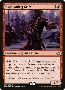 CAPTIVATING CREW mtg NM-M Ixalan 1 Rare - Image 1