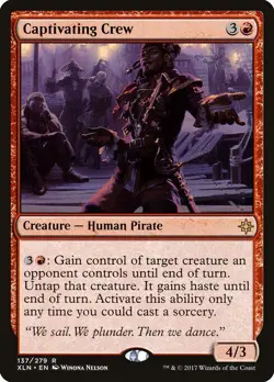 CAPTIVATING CREW mtg NM-M Ixalan 1 Rare - Image 2