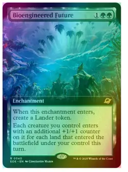 Bioengineered Future - Foil - Extended Art Edge of Eternities - Image 1