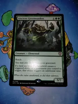 Ancient Greenwarden Commander: Outlaws of Thunder Junction Regular, 186, NM - Image 2