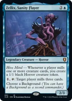 Zellix, Sanity Flayer -Foil Light Play MTG - Image 1