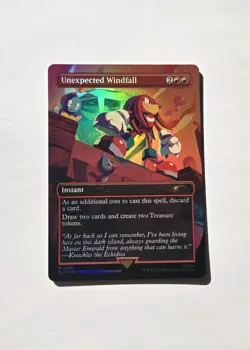 MTG Sonic The Hedgehog Secret Lair Unexpected Windfall NM Foil - Image 2