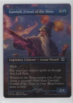 Foil - Gandalf Friend of the Shire (Borderless) #0401 1e8j - Image 1