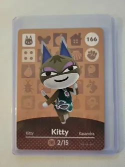 Animal Crossing Kitty Amiibo Card US #166 - Image 1