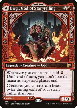 MTG Magic the Gathering Birgi, God of Storytelling (311/551) Kaldheim LP - Image 2