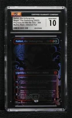 Nahiri the Unforgiving (Oilslick Foil) Magic Phyrexia: All Will Be One CGC 10 GM - Image 1