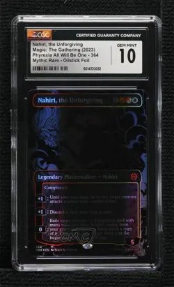 Nahiri the Unforgiving (Oilslick Foil) Magic Phyrexia: All Will Be One CGC 10 GM - Image 4
